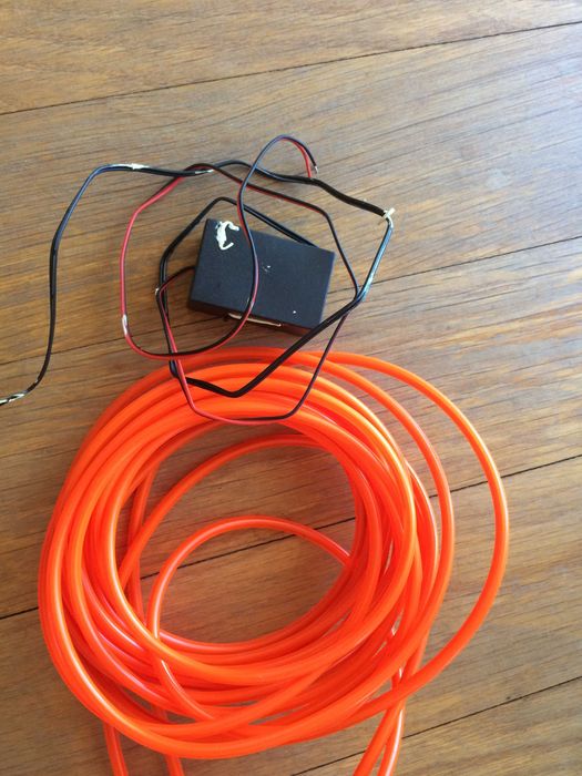Neon flexivel vermelho e branco 12V LED Ultra Thin 5mm
