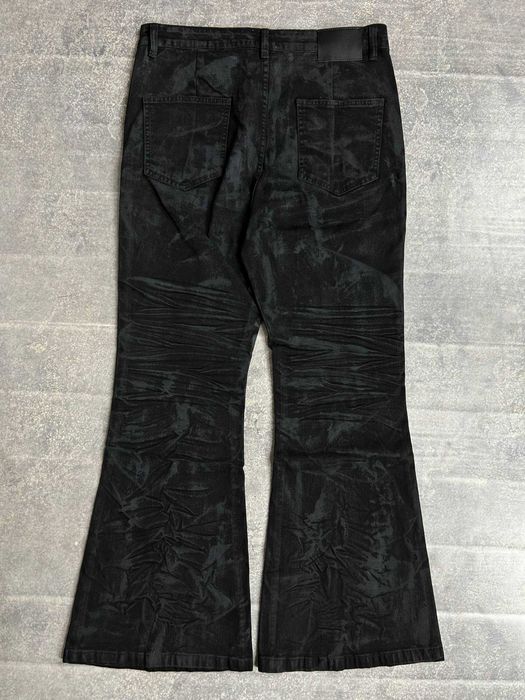 Джинси чорні штани черные flared клеш джинсы кльош jeans draping S M L