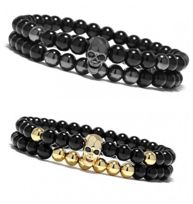 Pulseira Masculina Caveira - Pulseiras Me4You