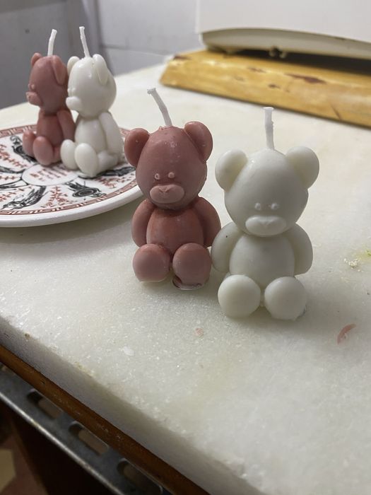 Conjunto velas ursos aromaticas