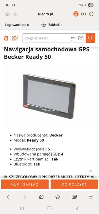 Nawigacja Samochodowa Becker