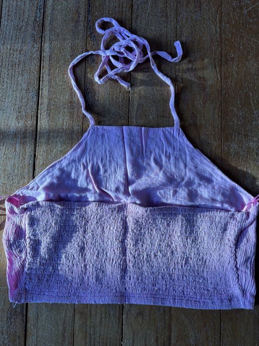 Top rosa texturizado