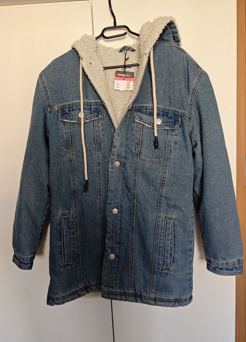 Kurtka jeansowa z barankiem