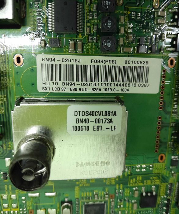 Televisão samsung UE32C5100W vendo as peças