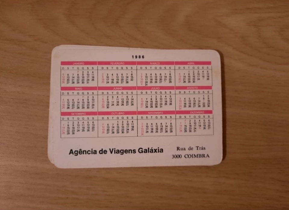 Calendários de bolso chineses