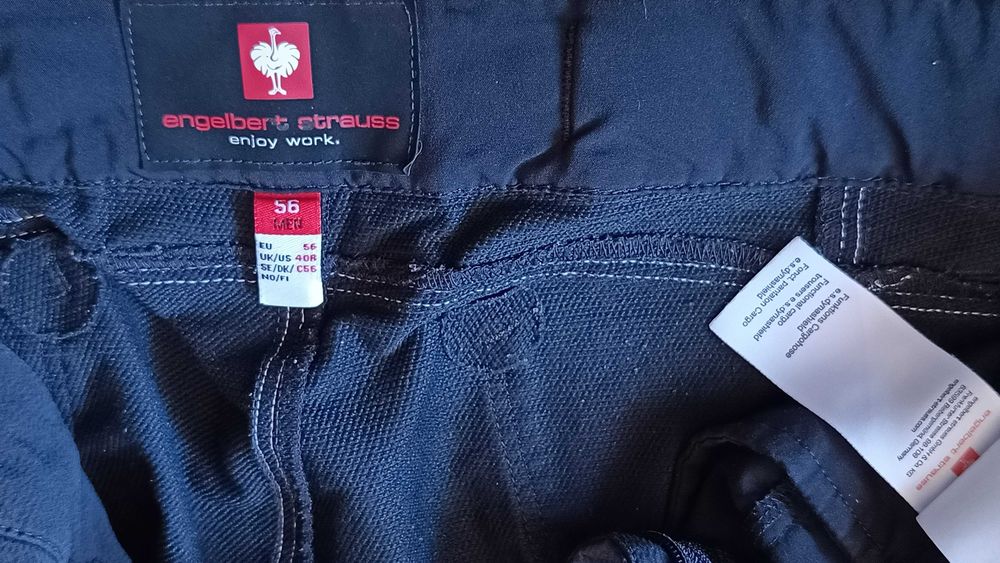 Męskie elastyczne spodnie ENGELBERT STRAUSS DYNASHIELD r.XL(56) st.bdb