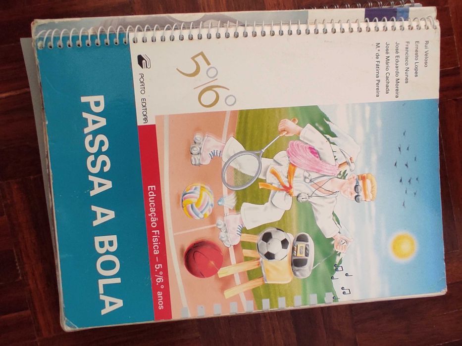 Livros escolares de diferentes anos de ensino e disciplinas