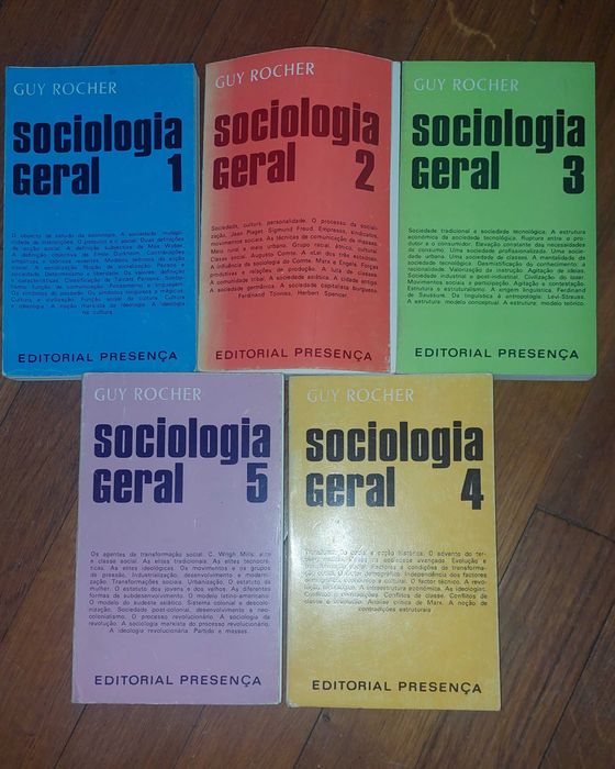 SOCIOLOGIA GERAL – 5 Vols. - Guy Rocher