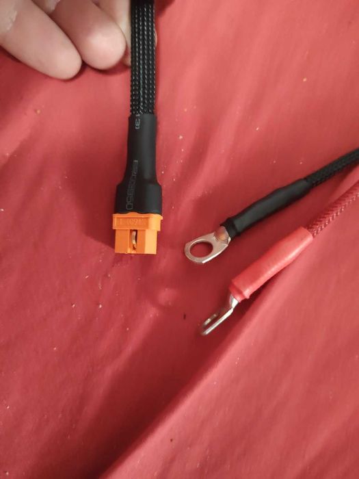 Кабель для зарядки XT60F-I с клеммами М6-М8 , 100см. Bluetti, EcoFlow