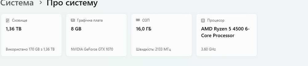 Компютер з повним набором переферії