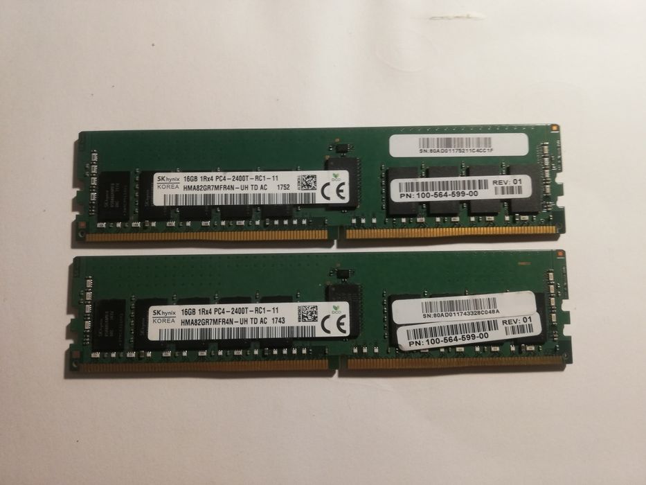 ddr4 на 16GB  2400, серверна оперативна пам'ять