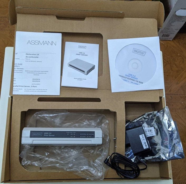 DIGITUS Print Server xRJ45 2xUSB 1xLPT Novo