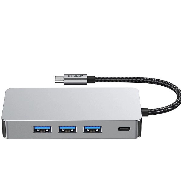 Tech-Protect Hb05 Hub Adapter 9In1 Type-C + Usb2.0 + Usb3.0 + Hdmi 4K