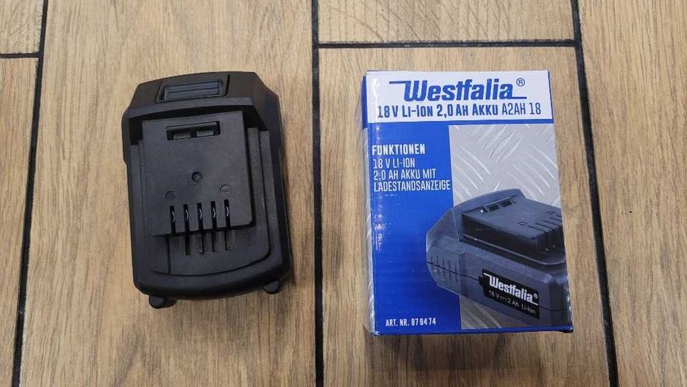 akumulator litowo-jonowy A2AH 18, 18 V, 2,0 Ah westfalia