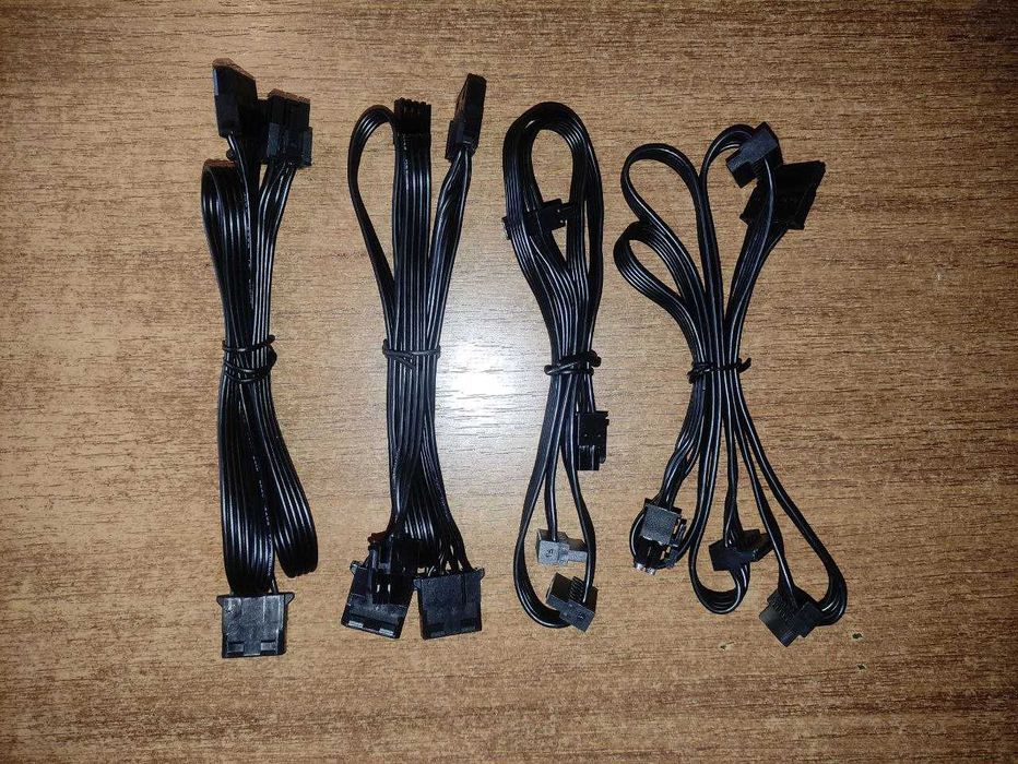 Модульные кабеля SATA .MOLEX .PCI-E .Chieftec, Corsair, Evga, Seasonic