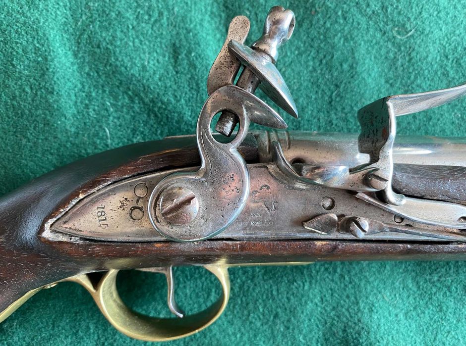 Pistola de pederneira de 1815