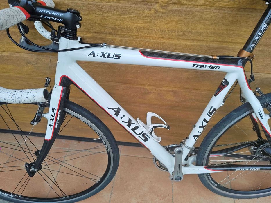 Karbonowy rower gravel, przełaj AXUS campagnolo 2x10 stan b. dobry
