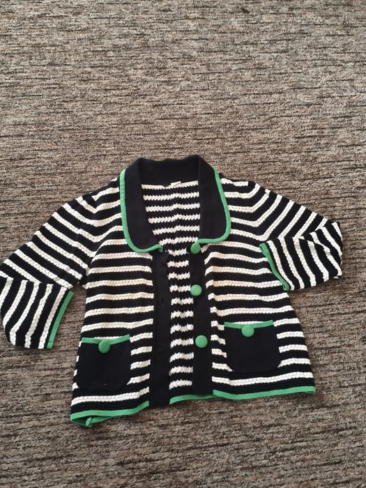 Sweter w paski h&m zapinany na guziki