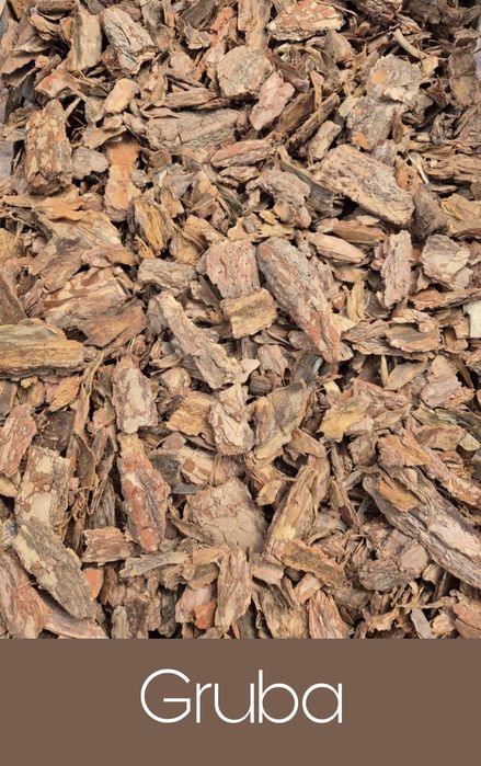 Kora sosnowa (Worki 80L) Drobna/Średnia/Gruba/Ręcznie sortowana