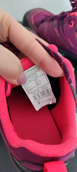 Buty trekkingowe wodoodporne decathlon rozm 34.5
