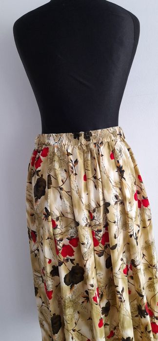 SUPER OKAZJA dluga spódnica vintage  jedwab silk  38 m