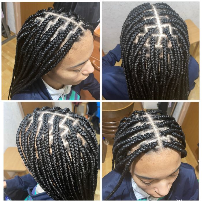 Afro tranças (soltas, torcidos, corridas, Boho braids, Trança infantil, Tranças masculino…)