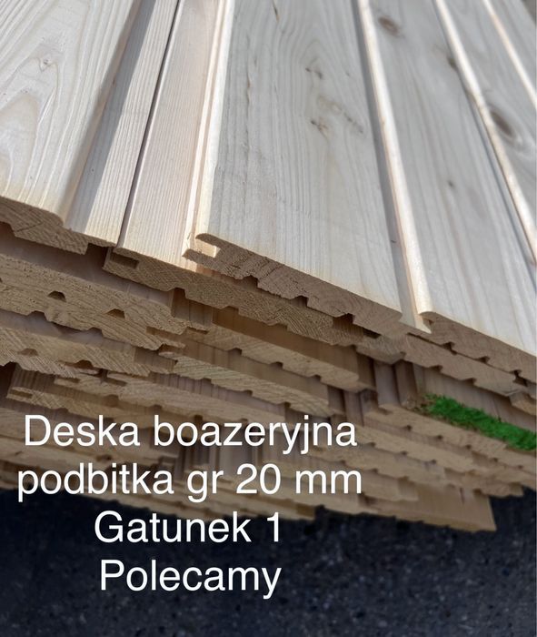 Podbitka boazeria 1 klasa deska elewacyjna świerk skandynawski