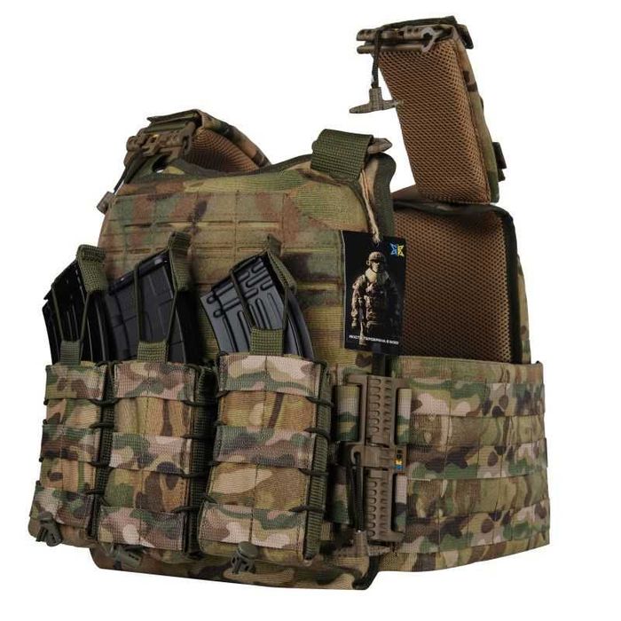 Плитоноска ARES Gen.2 Multicam + 3 подсумка під магазини Cordura 1000d