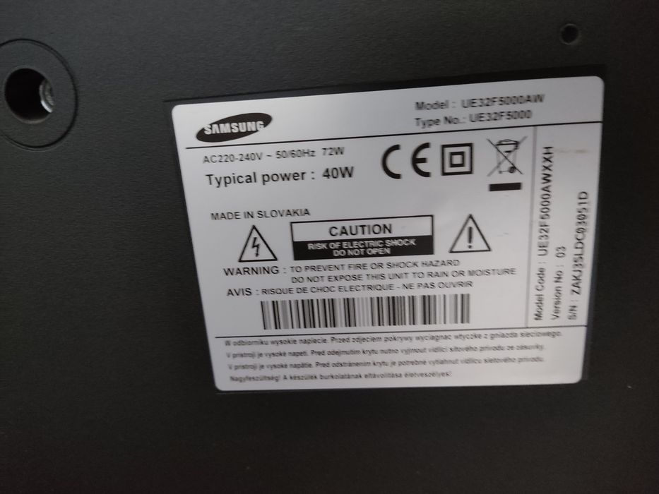 USZKODZONY - TV Samsung 32"