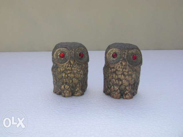 Peças de Decoração - par de mochos - antiguidades