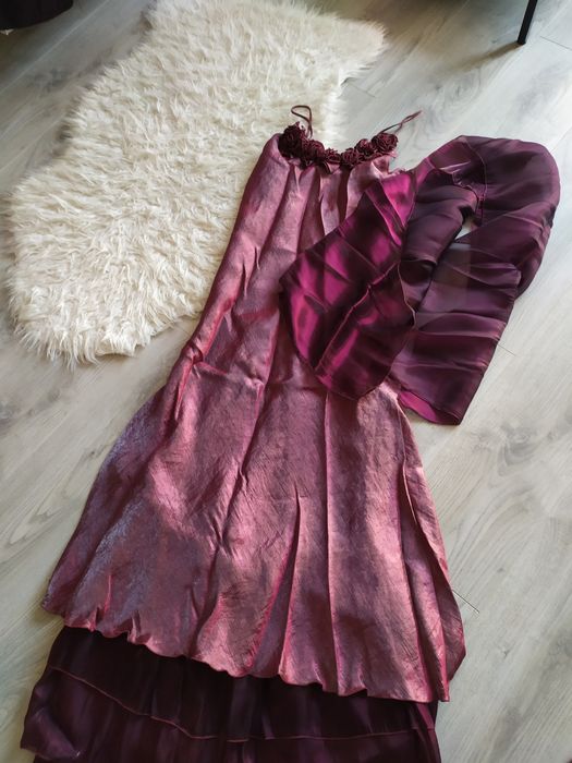 Sukienka bordowa 38 studniówka wesele