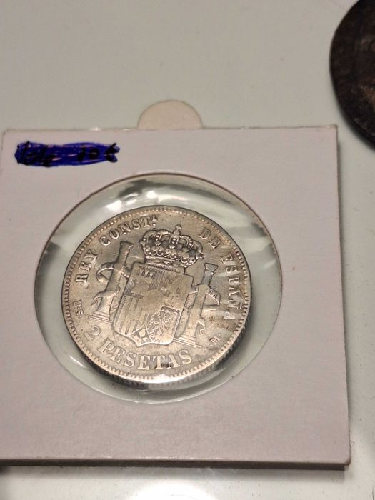 Moeda 2 pesetas 1882