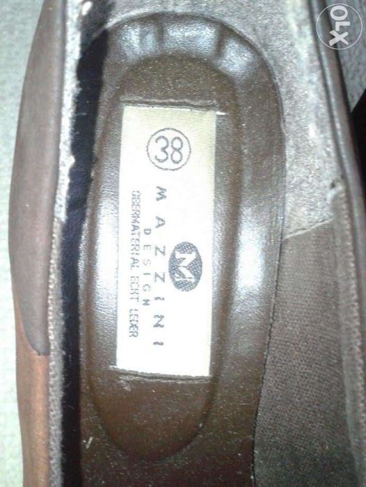 Zamszowe brązowe półbuciki r.38