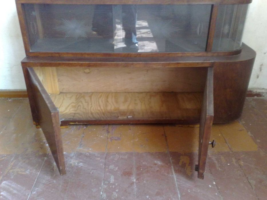 Biblioteczka z okresu PRL - stan dobry (120x35x65cm)