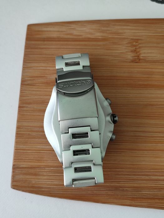 Швейцарський годинник Swatch Irony Aluminum Chronograph CHERGUY YBS4001 Scuba 200 AG 2000