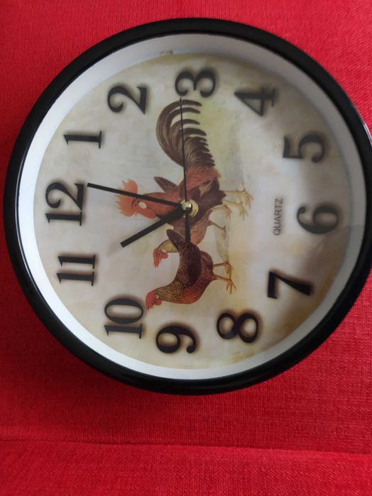 Relógio rústico de Parede a pilhas 25cm diâmetro