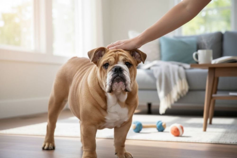 Piesek buldog angielski