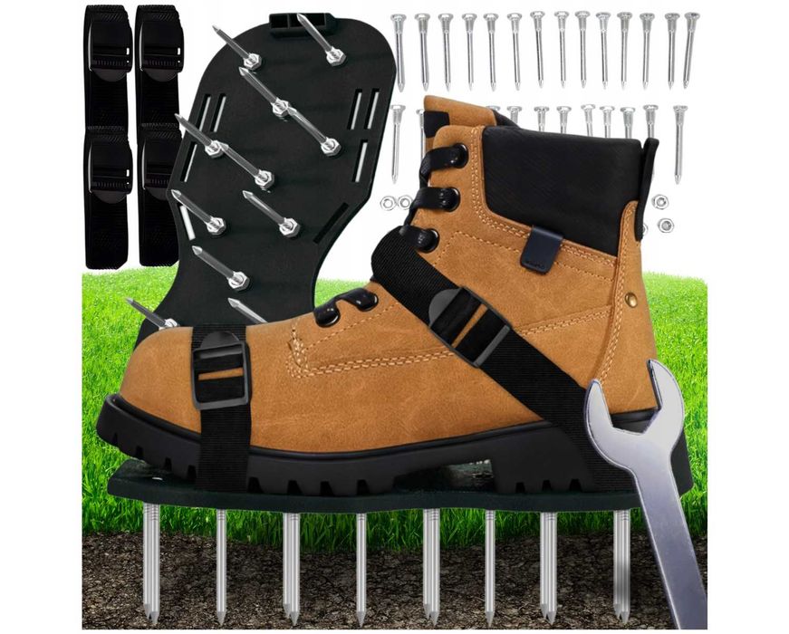 Aerator Wertykulator do Trawników Napowietrzania Duże Kolce na Buty