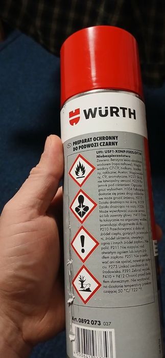 Würth Захисний засіб для шасі (чорний)