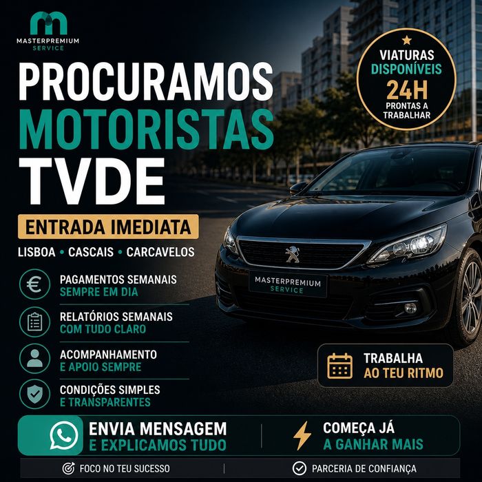 Viatura tvde 24h (Uber Bolt)