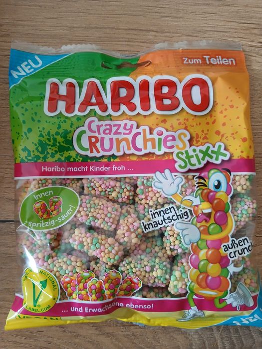HARIBO CRAZY CRUNCHIES Nowość!!! 60szt 9,6kg