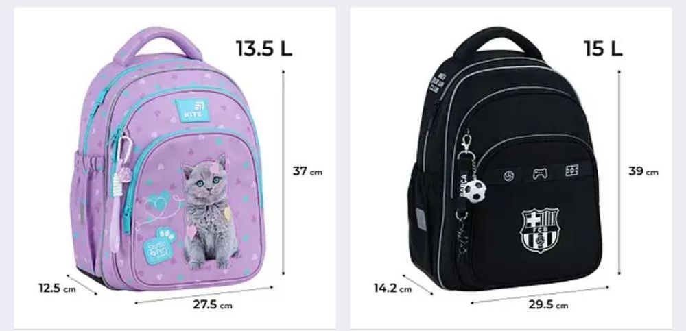 Рюкзак Kite 763 ортопедичний 15л шкільний