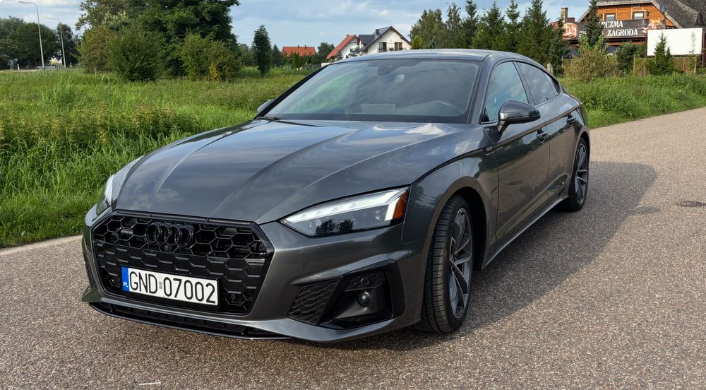 Audi A5 Sportback 45TFSI 265 KM, 2x S-line, 2023 rok - ZAMIANA