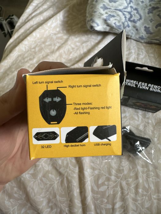 Sinalizador de direcao para bike