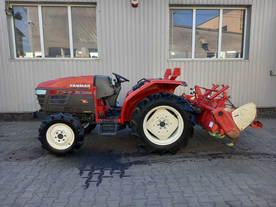 Japoński traktorek Yanmar US328 – 28 KM 4x4 Rewers Wspomaganie + glebogryzarka 170 cm