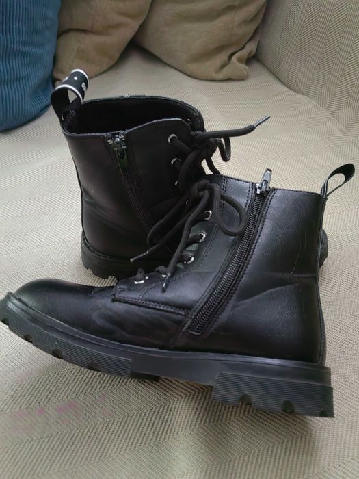 Botas estilo militar B&W para criança