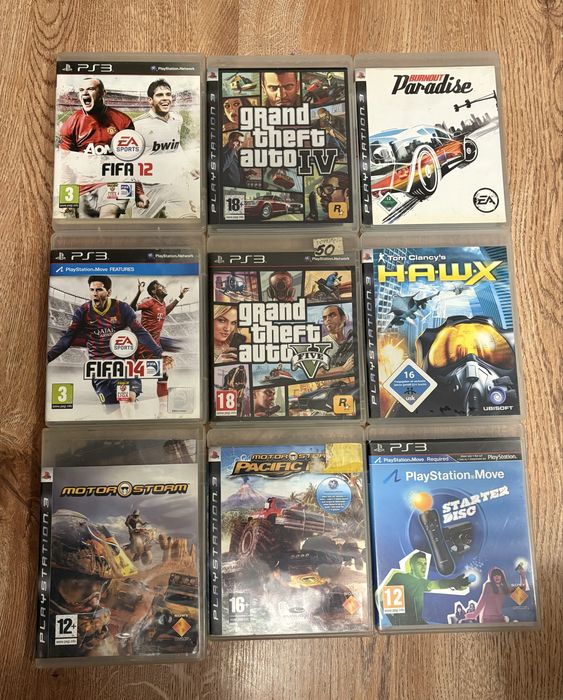 PlayStation 3 Slim 320 GB + 9 gier