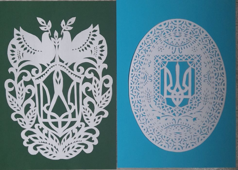 Поделка,  герб Украины