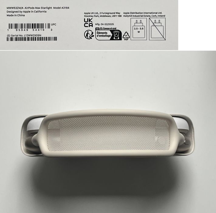 OUTLET Apple AirPods Max Księżycowa poświata FV23 Starlight