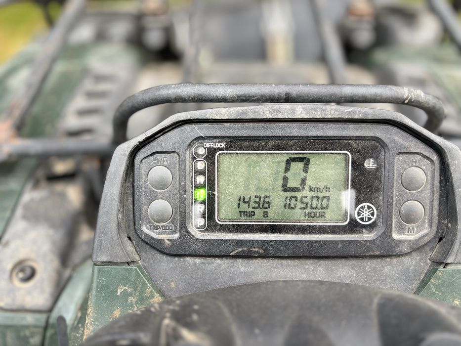 Quad yamaha kodiak 450 4x4 wyciagarka z plugiem i przyczepką